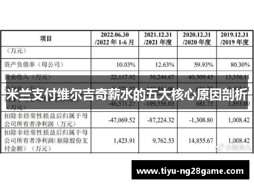 米兰支付维尔吉奇薪水的五大核心原因剖析